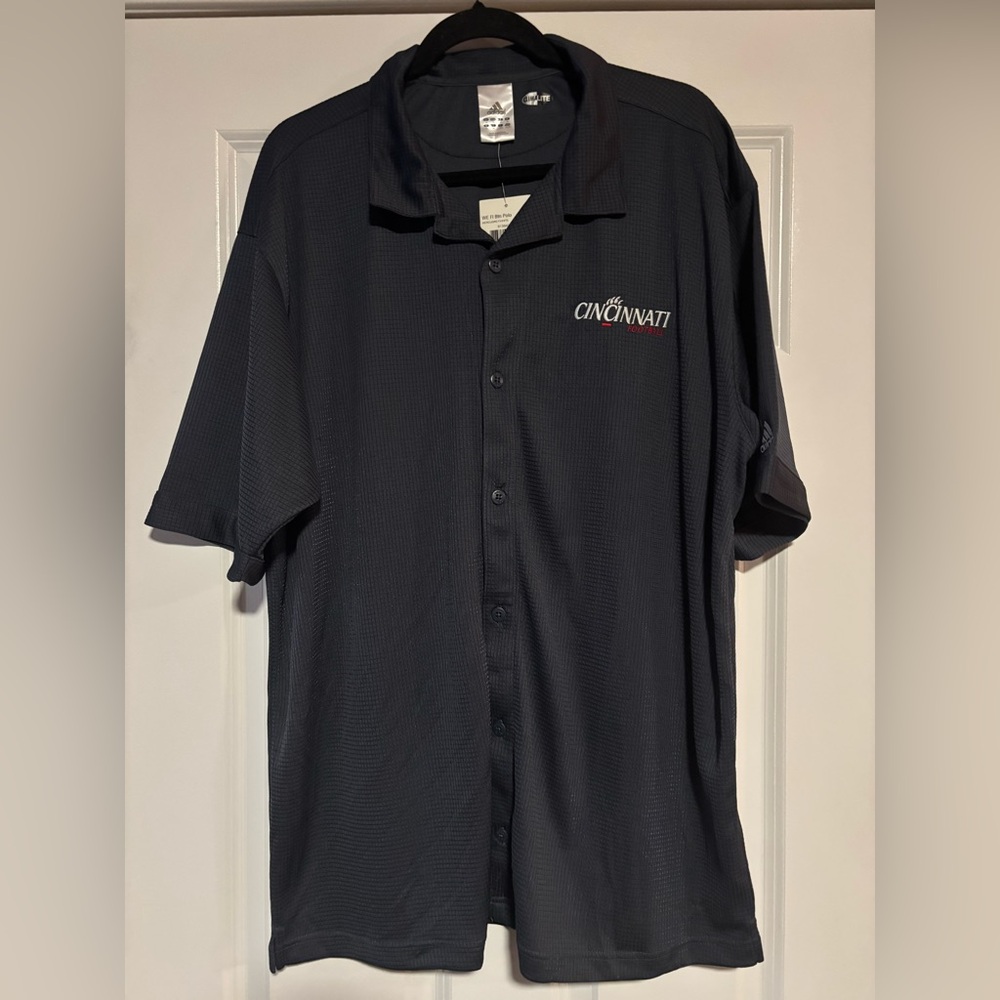NWT Adidas UC Dri-Tech Button Down Shirt, size XL